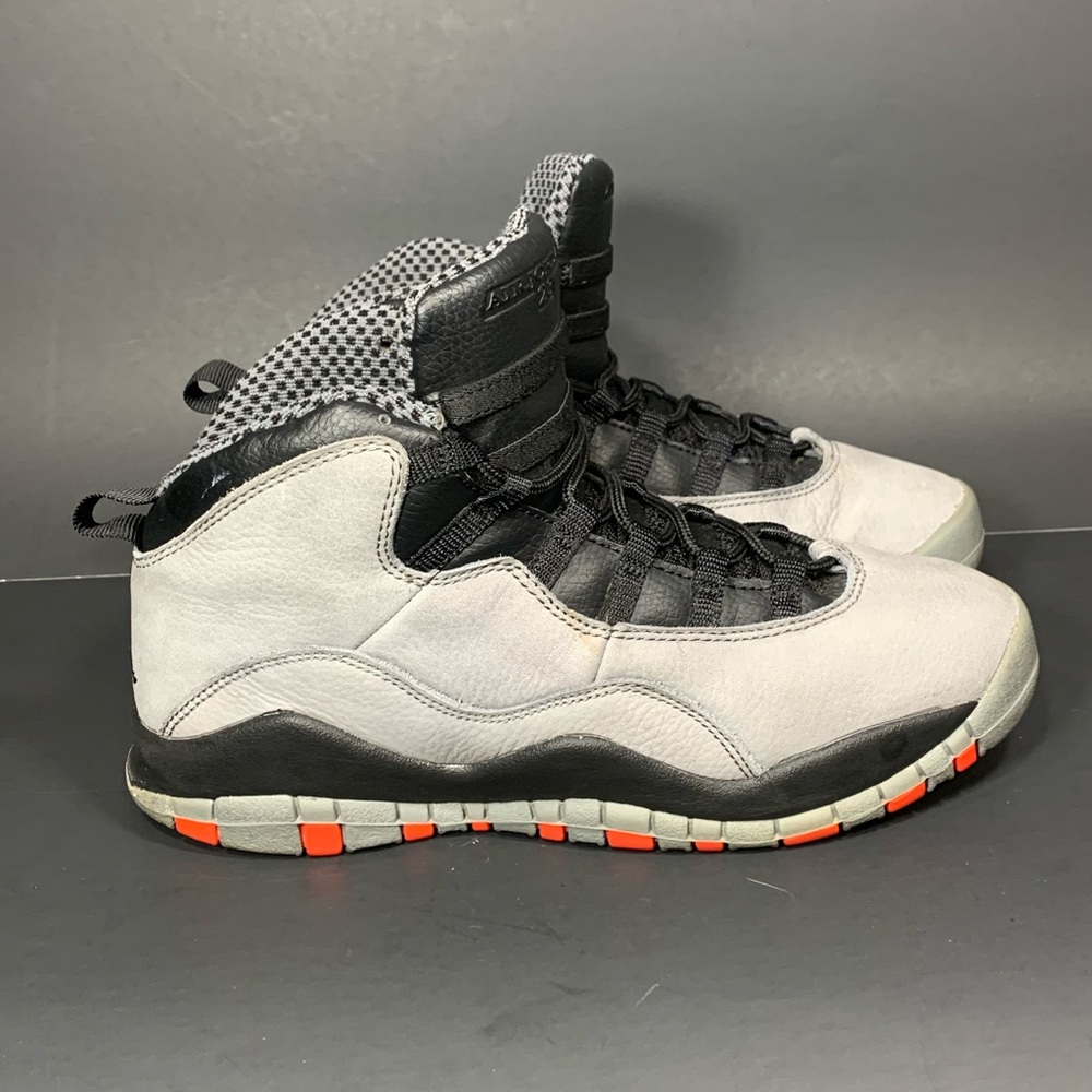 Nike Air Jordan Retro X 10 infrared grey Sz 8 - Picture 3 of 6